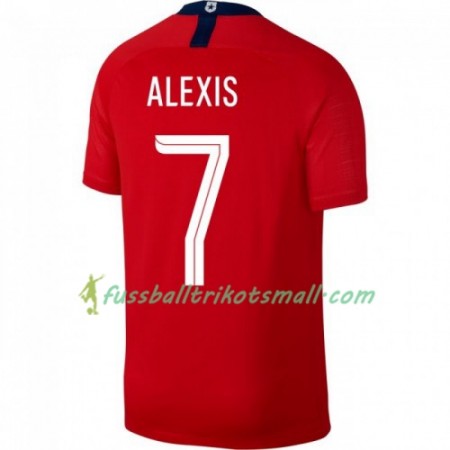Fußballtrikots Chile Alexis Sanchez 7 Copa América 2019 Kurzarm Heimtrikotsatz kaufen
